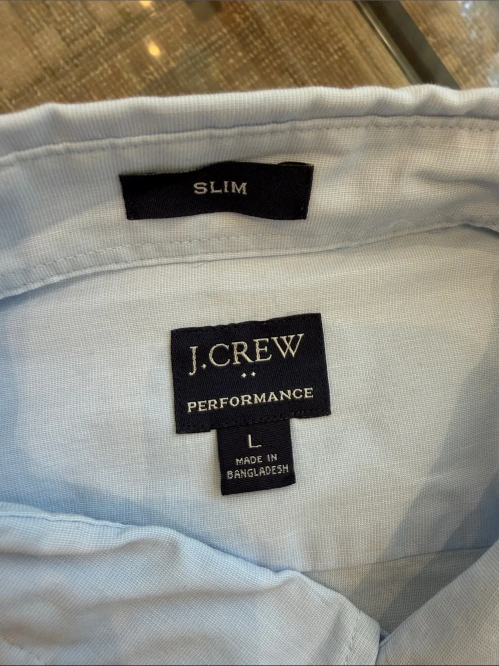 J. Crew Performance Material short sleeve button up.